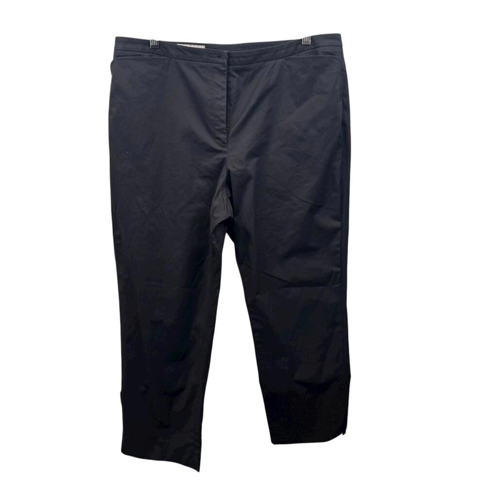 Women's‎ Faconnable Black Straight Leg Pants Size 14 - Picture 2 of 9